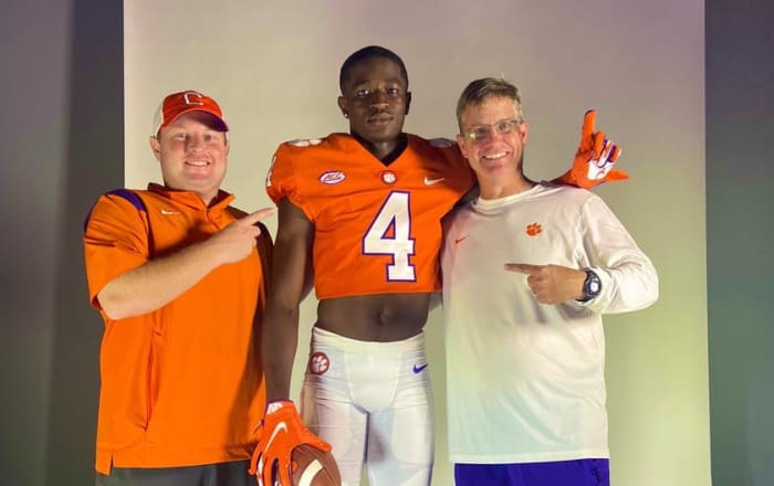 Mike Matthews on a recruiting visit to Clemson in June.
